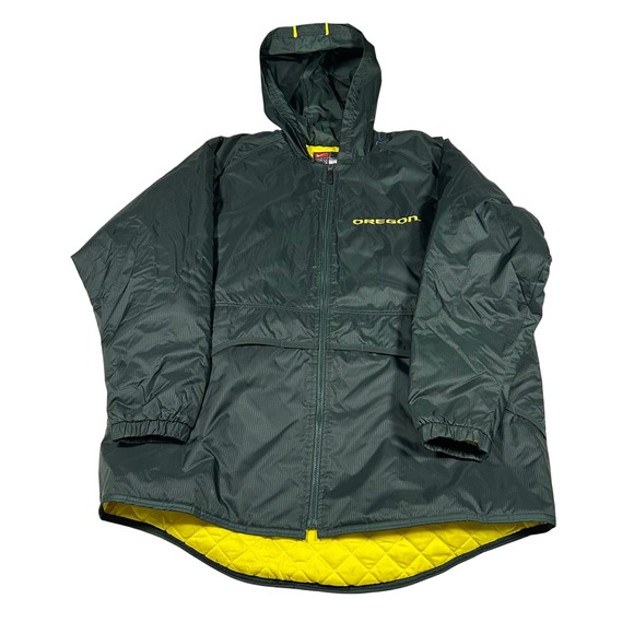 Nike Other - Nike Jacket Mens 2XL Green Oregon Ducks Hooded Quilted Parka Full Zip Sideline